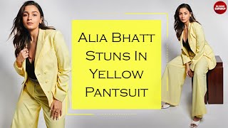 Alia Bhatt Stuns In Yellow Pantsuit Photoshoot | Alia Bhatt | Darlings Movie Promotion
