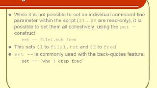 Using set command - Shell Scripting -65