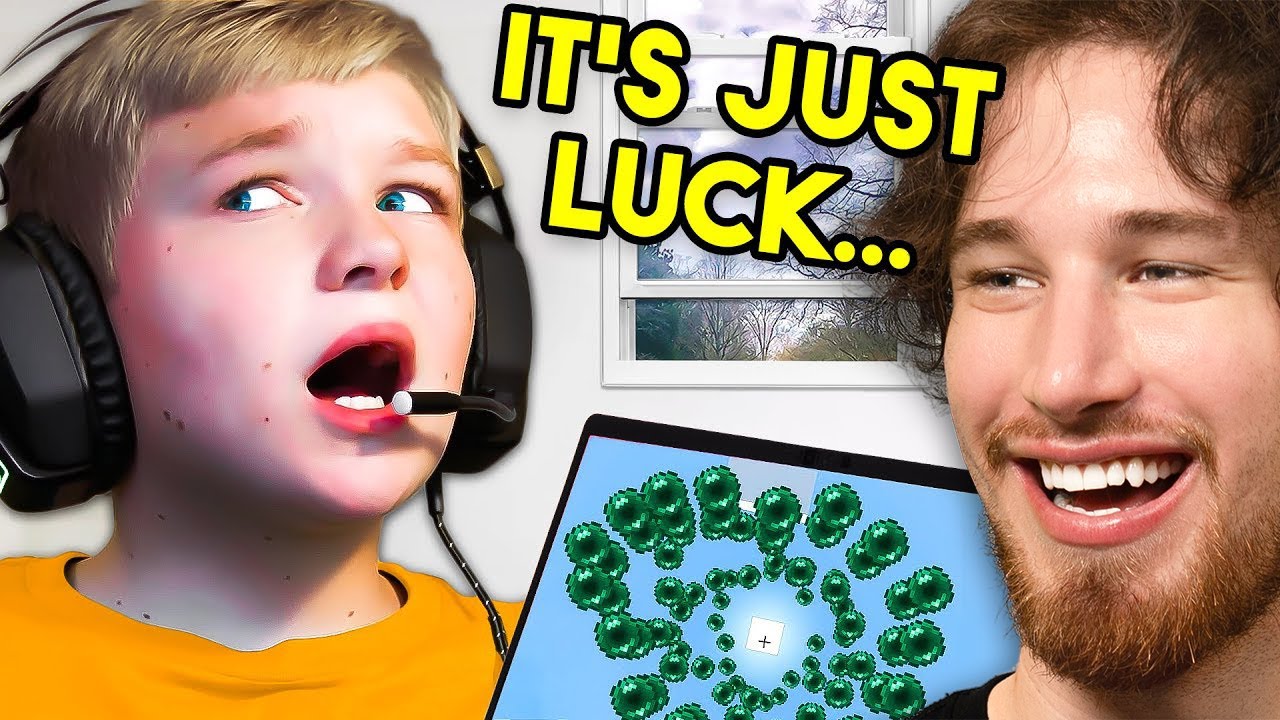 Kid is CAUGHT CHEATING in MINECRAFT...
