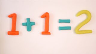 Learn to Add with Play Doh Numbers 1 - 10 using playdough! Fun, Easy Math Addition Teaching Activity