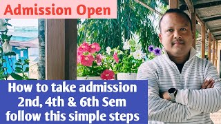 Admission renewal for UG 2nd, 4th \u0026 6th@RanjusVlogs