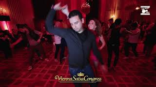 Ouissam Gouni \u0026 Mar - social dancing @ Vienna Salsa Congress 2019