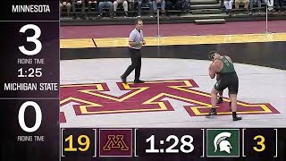 Big Ten Wrestling: Heavyweight - Michigan State's Matt Lloyd  vs. Minnesota's Rylee Streifel
