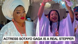 JOY OF MOTHERHOOD! ACTRESS QUEEN SOTAYO GAGA MORO DANCE MOMENT AT HER BABY DEDICATION  IS SUPER LIT