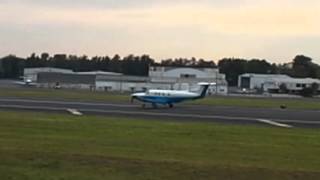 A single engined turbo prop prepares to take off from Greenville sc