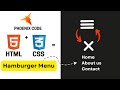 I Built a RESPONSIVE Hamburger Menu in 13 Minutes and Here's How