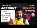 How To Delete Instagram Account Permanently 2024 💯| Telugu | Delete Instagram Account New Update