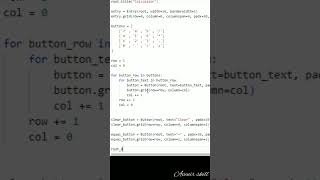 python Calculator|| tkinter #shorts #shortsvideo