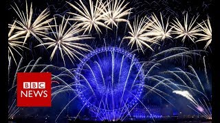 New Year 2019: London counts down to firework display - BBC News