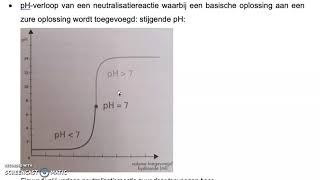 pH verloop neutralisatie