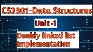 Doubly linked list implementation in data structures tamil||CS3301||Anna university reg-2021.#cse