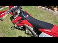 2005 honda crf 250x cold start video