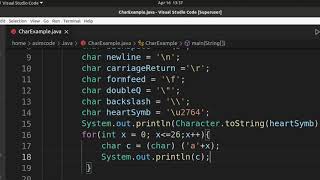 Java Char primitive Data Type