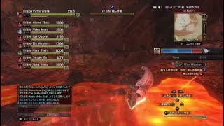 [DDON]　WM蘇りし絶望の炎　通常戦況　ファイター視点　９分４０秒くらい　月アビあり