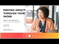 Driving Impact Through Your Work | PIOW Event Highlight | Jean Dolin