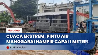 Curah Hujan Tinggi, Begini Kondisi Penduduk di Sekitar Pintu Air Menggarai?😰