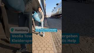 Towers Hamburg übergeben Kleiderspenden an Hanseatic Help #shorts