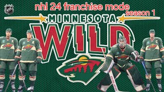 nhl 24 minnesota wild franchise mode game 77