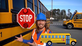 Explore a School Bus with Handyman Hal | Back To School Fun for Kids | School Bus Song