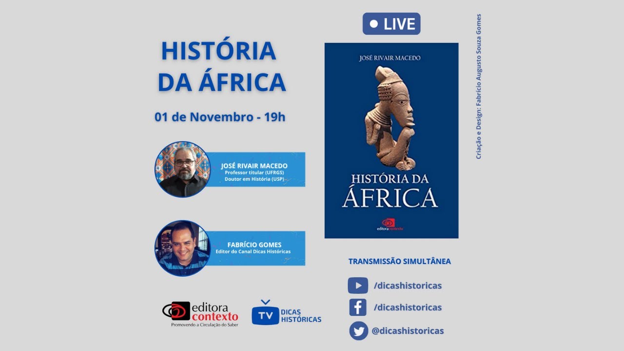 Live - História Da África - Com O Prof. José Rivair Macedo - YouTube