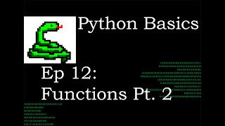 Python Basics Functions Part 2