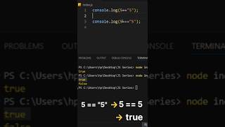Difference between == VS === in JavaScript | JS double equals vs triple equals | JS interview