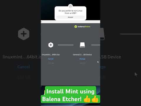 Use Balena Etcher to install Linux Mint to your USB drive! it’s insanely easy!  #linuxmint #windows
