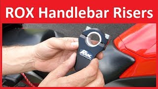 Rox Speed FX Motorcycle Handlebar Risers Installation and Overview - Honda nc700x