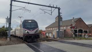 AMTK Northeast Regional at Mystic Connecticut station