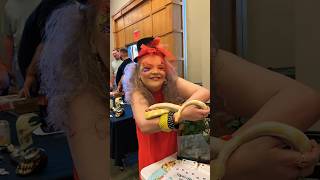 Harlan Haunt Fest With Special Shout-Out From Lilly Holding A Python Snake #Shorts