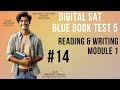 Question 14, Reading & Writing Module 1, SAT Blue Book Test 5