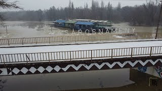 Tisza , Szamos , Kraszna áradása 2022 Tél - Vásárosnamény