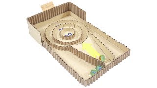 How to make cardboard games - DIY marble board game