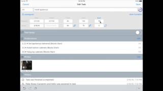 Tasks Wizard: Task Details interface