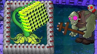 999 Threepeater and Tall nut vs 999 Giga-Gargantuar Plants vs Zombies Battlez