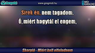 Skorpió - Miért kell elfelednem karaoke demó