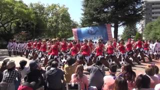 20151018YOSAKOI佐世保祭り松浦公園会場長崎大学突風①