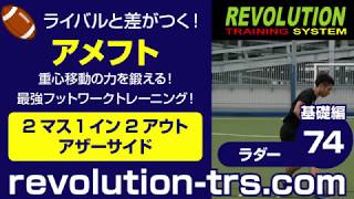 アメフト上達のための重心移動の力を鍛える！ 最強フットワークトレーニング！ ～ラダー基礎編～74