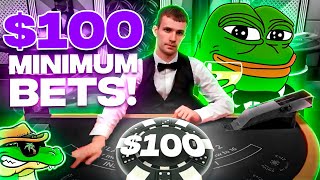 $100 Minimum BETS ONLY! - 5-Min Blackjack #86