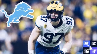 Detroit Lions to Select Aidan Hutchinson #2 in 2022 NFL Draft!!!