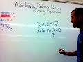 algebra solving equations in grade 7