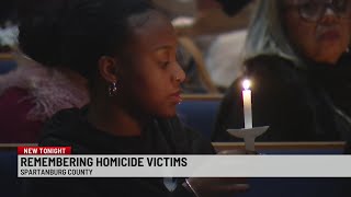 Candlelight vigil honors Spartanburg Co. homicide victims