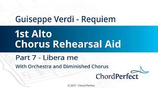 Verdi's Requiem Part 7 - Libera Me - 1st Alto Chorus Rehearsal Aid