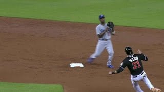 LAD@MIA: Kershaw induces inning-ending double play