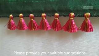 Baby kuchu with combination of Zari thread-without beads easy and fast