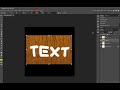 How to put wooden board on text - simple (photoshop/photopea tutorial)