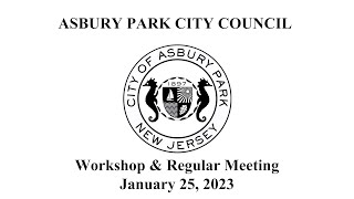 Asbury Park City Council Meeting  - January 25, 2023
