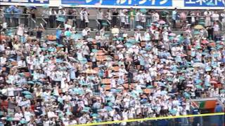 ヤクルト　相川　タイムリー２ベース　2011.10.2