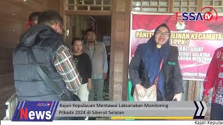 ESSA TV...Kajari Kepulauan Mentawai Laksanakan Monitoring Pilkada 2024 di Siberut Selatan