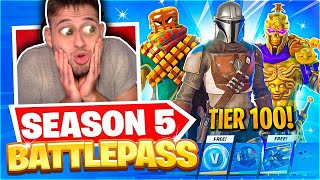 ΞΕΚΛΕΙΔΩΣΑ ΟΛΟ ΤΟ SEASON 5 BATTLE PASS! (Fortnite Greek)